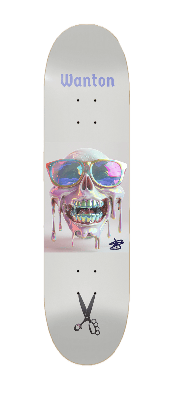 Dripp Skull Skateboard Deck Edition. .001 0f .048 - Château Wanton