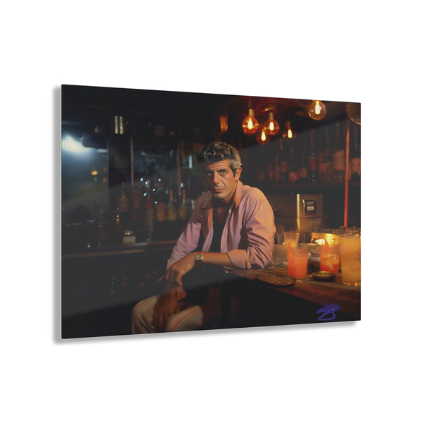 Anthony Bourdain Glass Acrylic Print EDITION. 1 of 48 / 14 inches X 11 inches - Château Wanton
