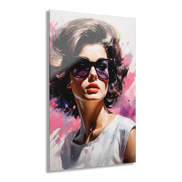 Jackie O Street Art / Acrylic Prints (French Cleat Hanging) - Château Wanton
