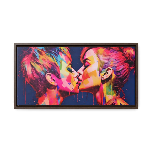 " Miley Loves Miley" Street Art / Fine Gallery Canvas Wrap [20 X 10] - Château Wanton